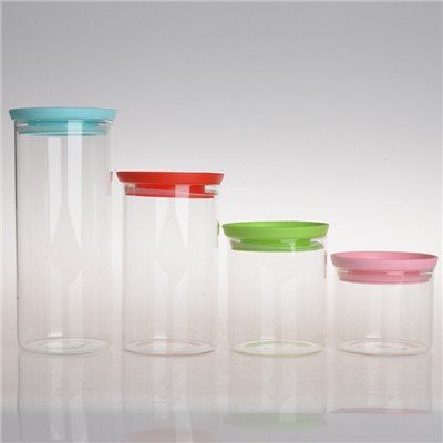 Lufttætte opbevaringsbeholdere af glas