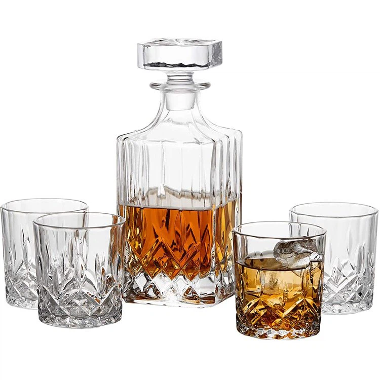 Vintage glas whisky karaffel