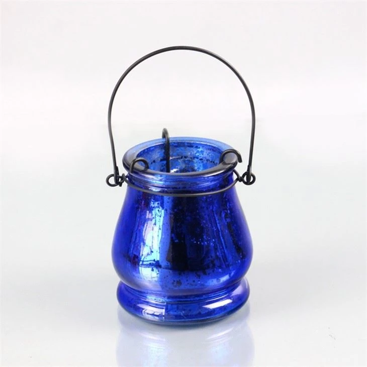 Color Candle Holder With Handle