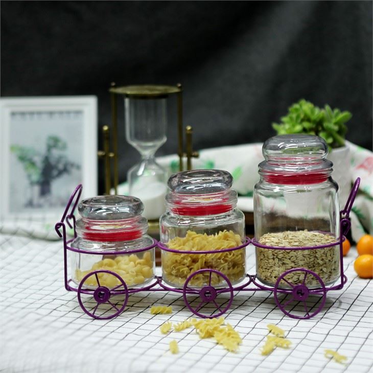 New Design Transparent Hermetic Glass Storage Jar