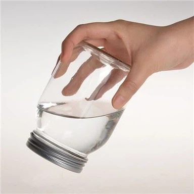 Murerkrukke af glas med skruelåg