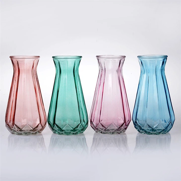 Vase i klar glas