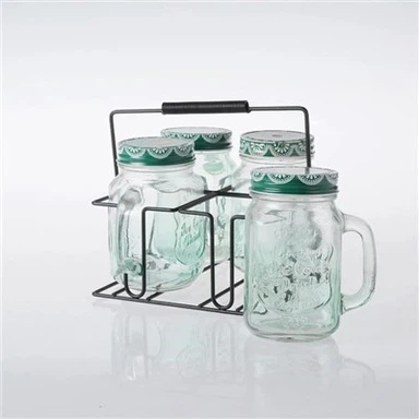 Mason Jar Drikkeglas Med Låg