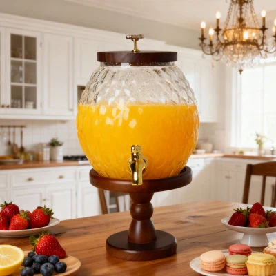 Den geometriske sfære: Diamant-mønstret glaskaraffel